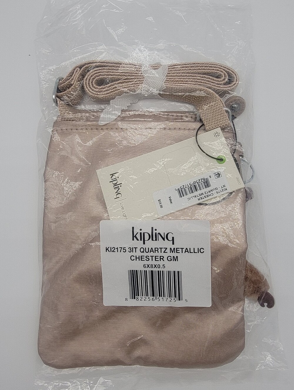 Kipling Metallic Quartz Crossbody Bag